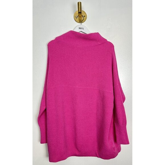 FREE PEOPLE Ottoman Slouchy Tunic in Electric Pink Size Small - Picture 8 of 11